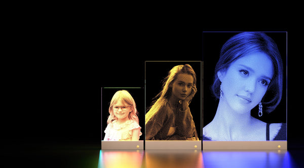 Hand-Hammered Cracked Glass Portraits
