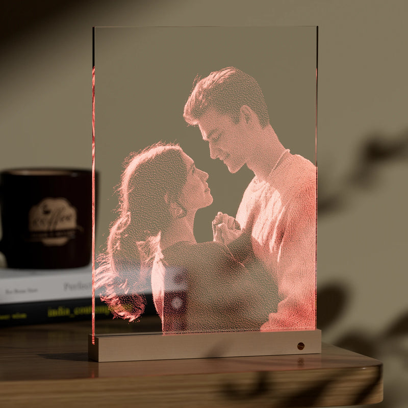 Atmiik Custom Glass Couple Portrait – Personalized  Handmade Gifts