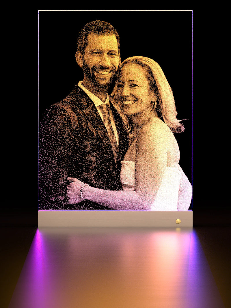  Hammered Glass Portrait Art