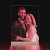 Hammered Glass Portrait Art